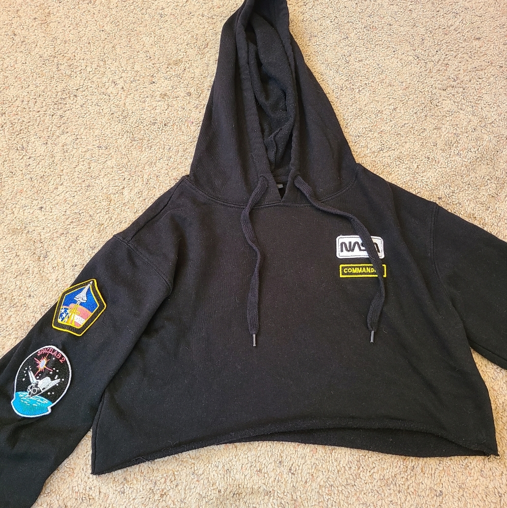 Womens cropped hoodie